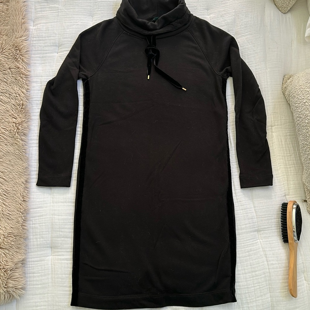 Ralph Lauren sweatshirt black dress.  Worn once.